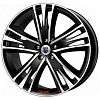 Диски K&K Атлас 8.5x20 5*114.3 ET45 DIA64.1 Алмаз черный Литой