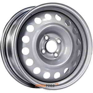 Диски Trebl X40014 6x15 4*100 ET36 DIA60.1 Silver Штампованный