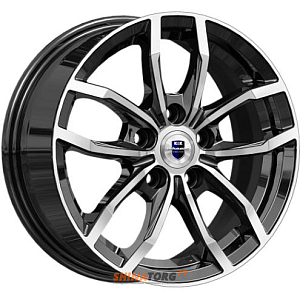 Диски K&K Фрост 6.5x15 5*108 ET50 DIA63.3 Алмаз черный Литой
