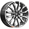 Диски Скад KP006 8.5x20 6*139.7 ET33 DIA75.1 Алмаз черный Литой