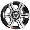 Диски K&K Байконур 8x16 6*139.7 ET20 DIA108.6 Алмаз черный Литой
