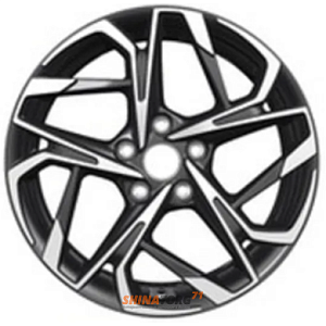Диски Khomen KHW 1716 7x17 5*114.3 ET51 DIA67.1 Black-FP Литой