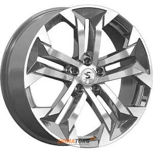 Диски K&K КР015 7.5x19 5*108 ET47 DIA60.1 Diamond gloss graphite Литой
