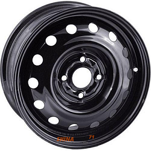 Диски Trebl 7250T 6x14 5*100 ET37 DIA57.1 Black Штампованный