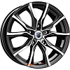Диски K&K Твист 7.5x17 5*105 ET38 DIA56.6 Алмаз черный Литой